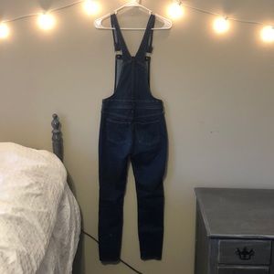 Madewell Skinny Dark Wash Overalls